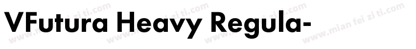 VFutura Heavy Regula字体转换